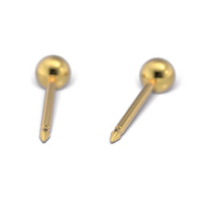 Bola 3mm, Palo Largo Dorada (Caja de 6 pares) - Studex Ibérica