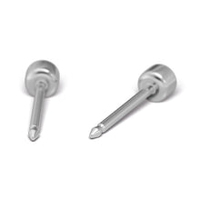 Abril Cristal 2mm, Plateada (Caja de 6 pares) - Studex Ibérica