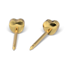 Corazón 4mm, Dorado