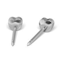 Corazón 4mm, Plateado (Caja de 6 pares) - Studex Ibérica