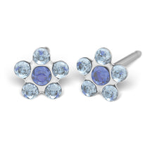 Daisy Zafiro Claro & Septiembre Zafiro Plateada (Caja de 6 pares) - Studex Ibérica