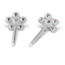 Daisy Padparadscha & Julio Rubí Plateada (Caja de 6 pares) - Studex Ibérica