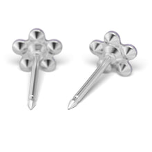 Daisy Púrpura & Abril Cristal Plateada (Caja de 6 pares) - Studex Ibérica