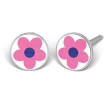 Daisy rosa, Plateado (Caja de 6 pares) - Studex Ibérica