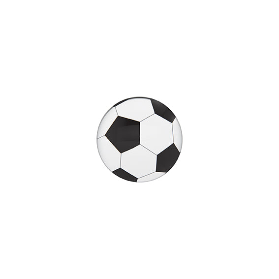Balón de fútbol, Plateado (Caja de 6 pares)