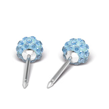 Bola de Fuego, 4,5mm. Aguamarina (Caja de 6 pares) - Studex Ibérica