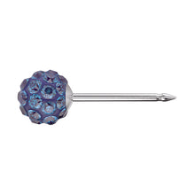 Bola de Fuego, 4,5mm. Azul Capri (Caja de 6 pares) - Studex Ibérica