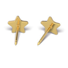 Estrella purpurina blanca, baño de oro (Caja de 6 pares) - Studex Ibérica