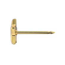 Estrella purpurina blanca, baño de oro (Caja de 6 pares) - Studex Ibérica