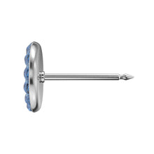 Novelty - Marzo aguamarina. Plateado (Caja de 6 pares) - Studex Ibérica