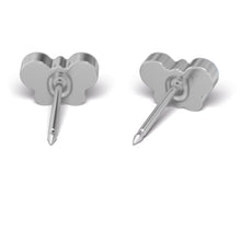 Mariposa aguamarina, acero quirúrgico (Caja de 6 pares) - Studex Ibérica