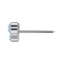 Mariposa aguamarina, acero quirúrgico (Caja de 6 pares) - Studex Ibérica