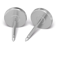 Símbolo Paz, rosa Plateado (Caja de 6 pares) - Studex Ibérica