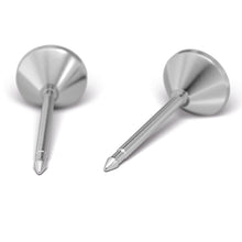 Julio rubí & Abril cristal, Plateado (Caja de 6 pares) - Studex Ibérica