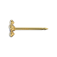 Daisy Abril Cristal & Septiembre zafiro. Oro amarillo 14 Quilates - Studex Ibérica