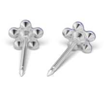 Daisy Septiembre aguamarina & Abril Cristal. Oro 14 Quilates, chapado en rodio - Studex Ibérica