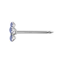 Daisy Septiembre aguamarina & Abril Cristal. Oro 14 Quilates, chapado en rodio - Studex Ibérica