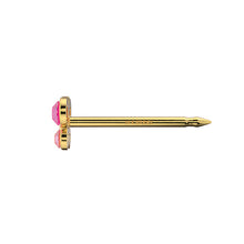 Mariposa Octubre rosa & AB Cristal. Oro 14 Quilates, chapado en rodio - Studex Ibérica