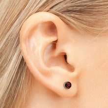 Titanio Julio Rubí 3mm bisel (Caja de 6 pares) - Studex Ibérica