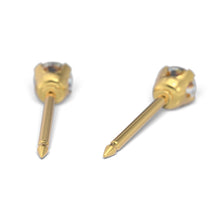 Circonita cúbica 3mm, Engarzado. Oro amarillo 18 Quilates - Studex Ibérica