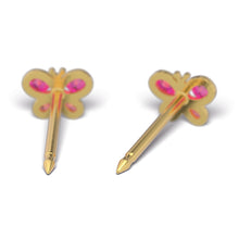 Mariposa Octubre Rosa & Rosa claro Oro 9 Quilates - Studex Ibérica