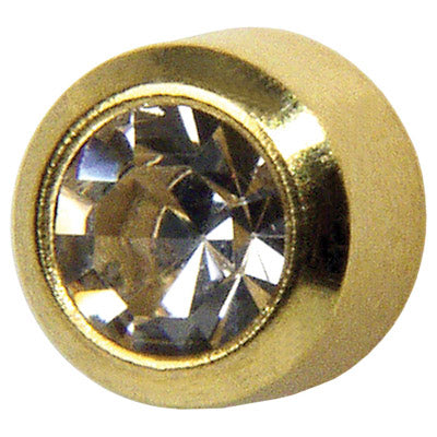 Mini Bezel April-Gold cristal