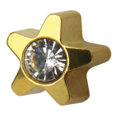 Regular Estrella con cristal Dorado