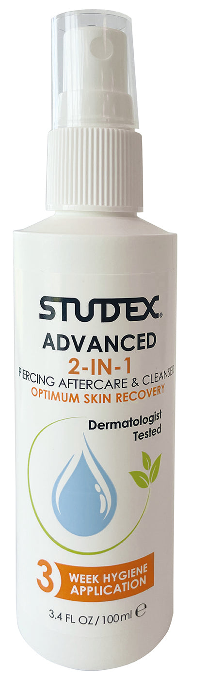 STUDEX® Advanced - Spray e desinfetante pós-piercing 2 em 1 (20 unidades)