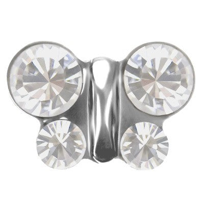 SENSITIVE™ Butterfly Crystal, prata (PT)