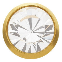 Abril Cristal 2mm, Palo corto, Dorada (Caja de 6 pares) - Studex Ibérica